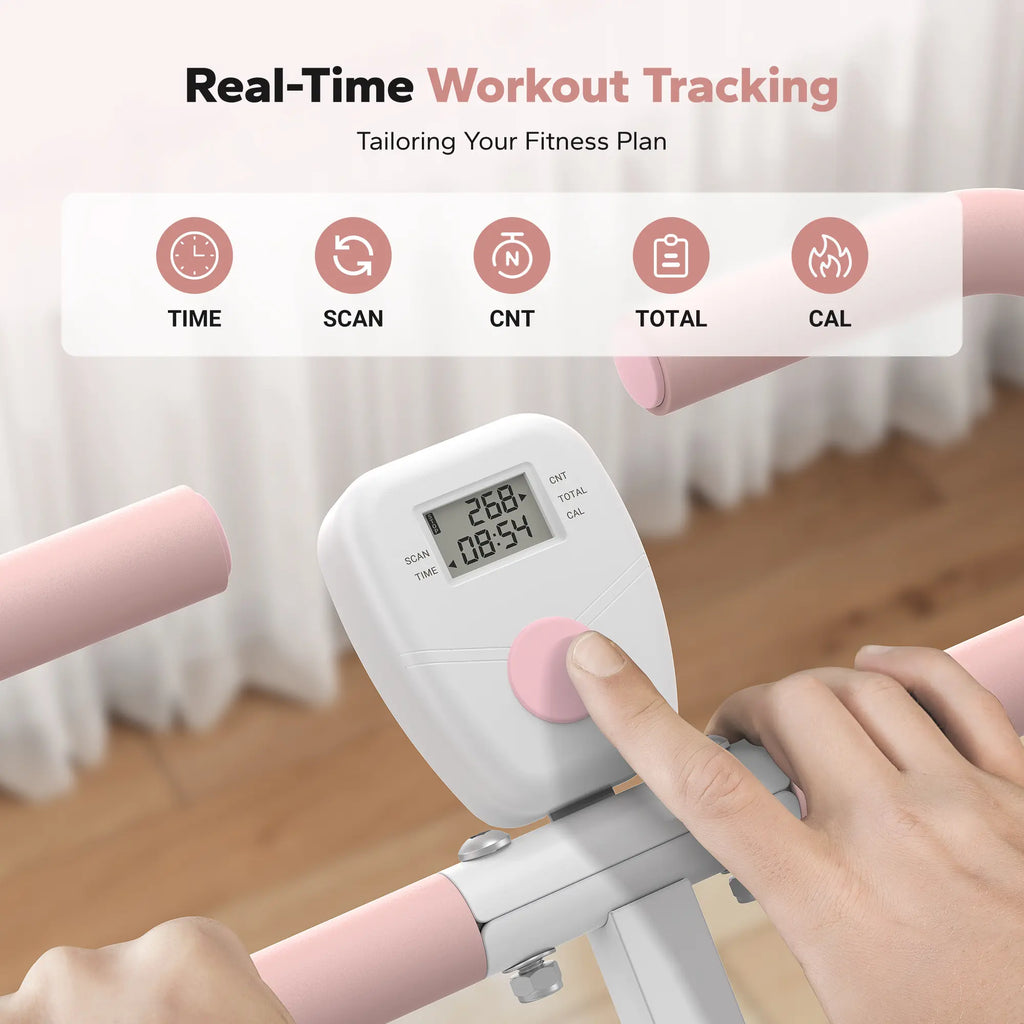 2-in-1 Squat & Rowing Workout Machine｜Adjustable Resistance with LCD Monitor, 350LBS Max Load