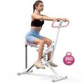 2-in-1 Squat & Rowing Workout Machine｜Adjustable Resistance with LCD Monitor, 350LBS Max Load